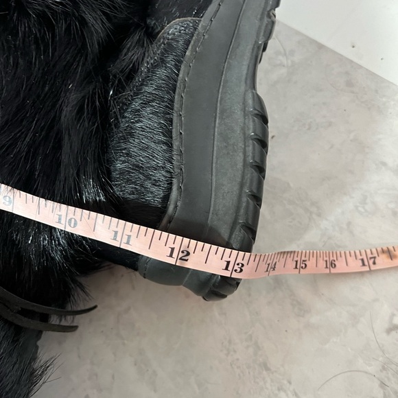 Pajar Vintage Canada Apres Ski Black Goat Fur Winter Boots EUR 38 / 7 Tribal - Picture 9 of 9